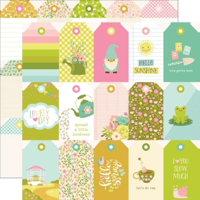 Simple Stories – Tea Garden – 12×12 Single Sheet – Tag Elements
