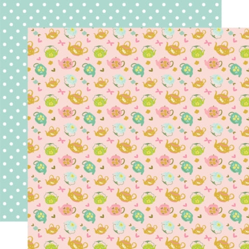 Simple Stories – Tea Garden – 12×12 Single Sheet – Tea Party