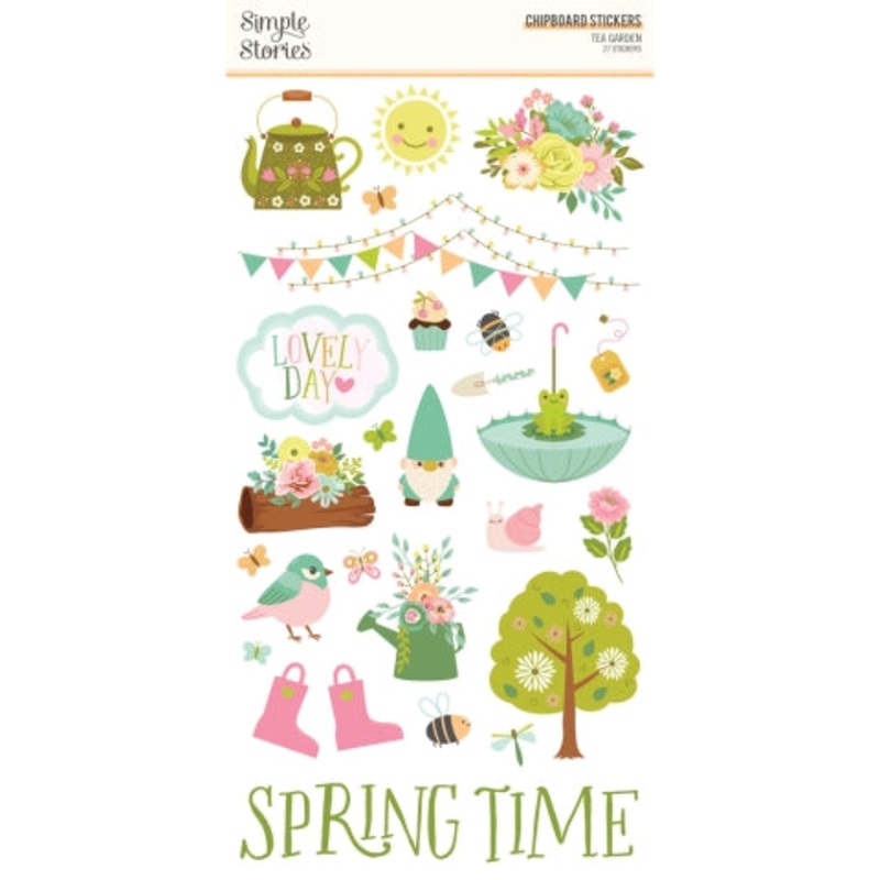 Simple Stories – Tea Garden – 6×12 Chipboard