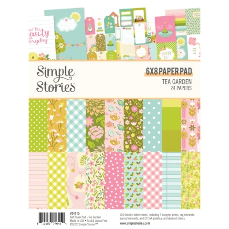 Simple Stories – Tea Garden – 6×8 Paper Pad
