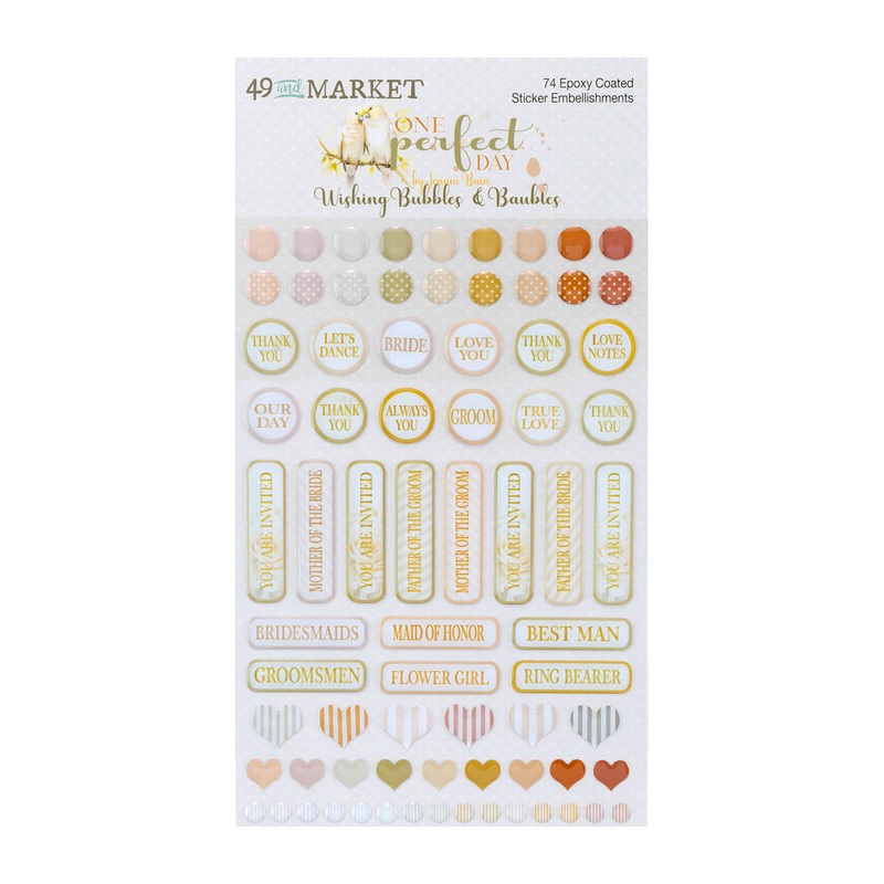 49 & Market – One Perfect Day – Epoxy Stickers