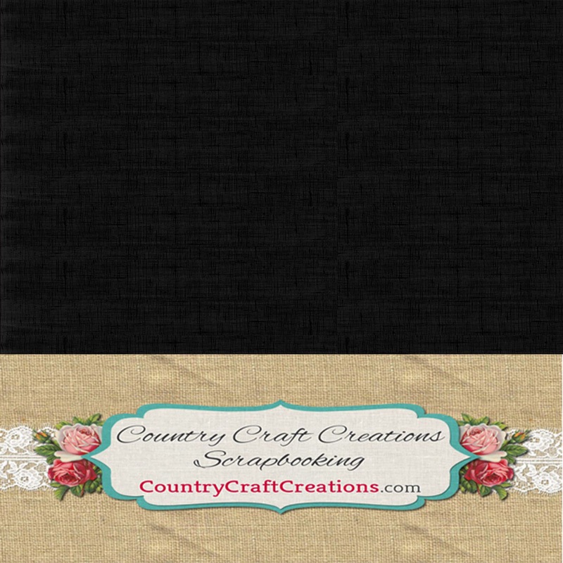 Artisan Cardstock – Linen Black- 12×12- 24 Pack