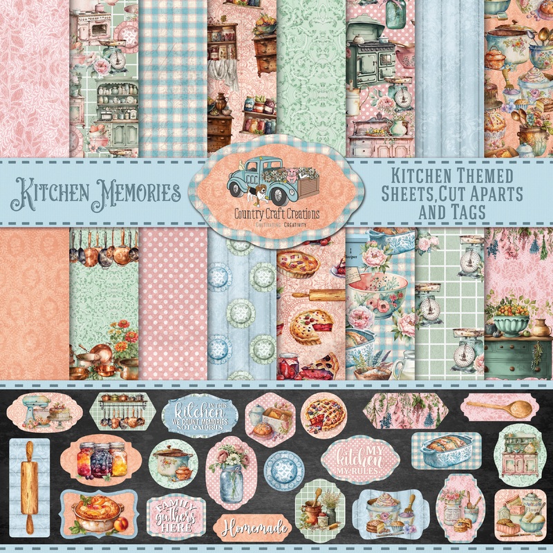 – Kitchen Memories – 8×8 – Cotton Bristol