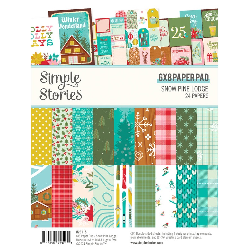 Simple Stories – Snow Pine Lodge – 6×8 Paper Pad