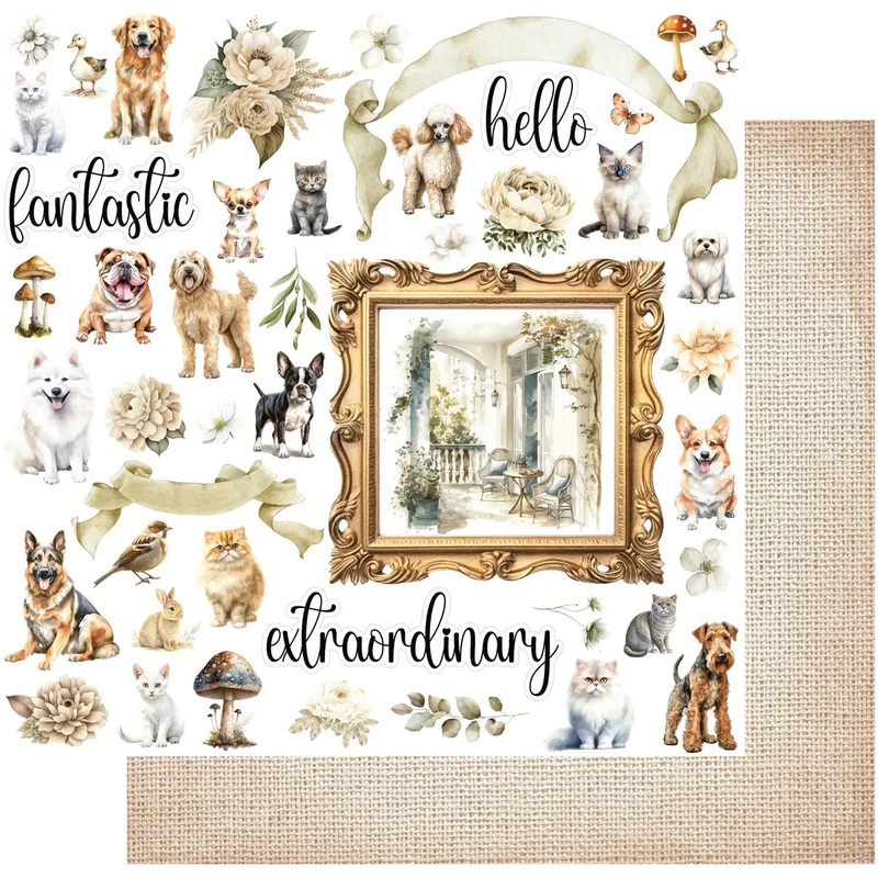 Uniquely Creative – Willow & Grace – 12 x 12 Single Sheet – Indie Paper