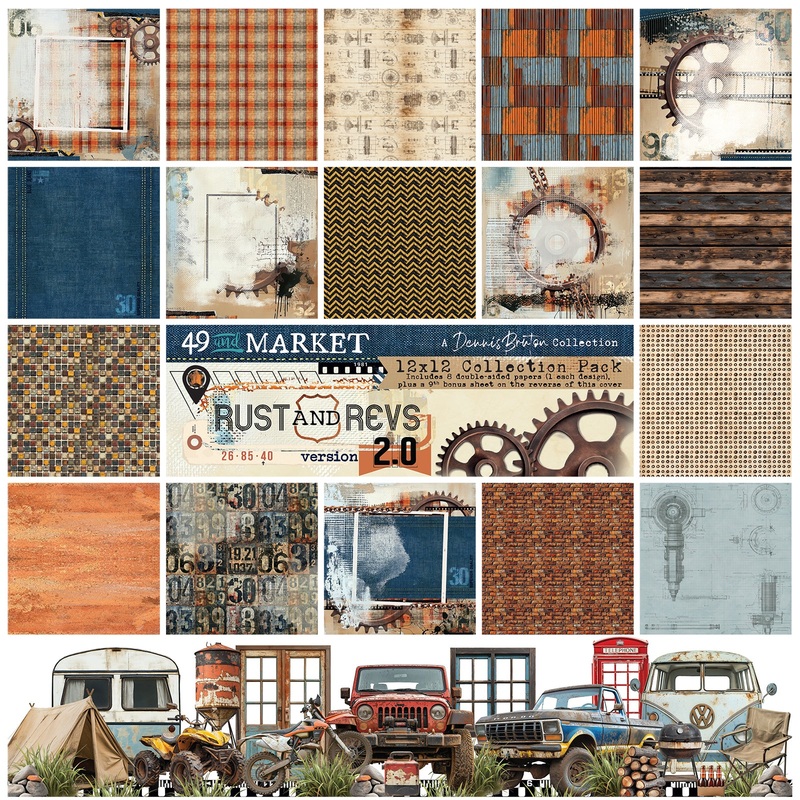 49 & Market – Rust And Revs 2.0 – 12×12 Collection Pack