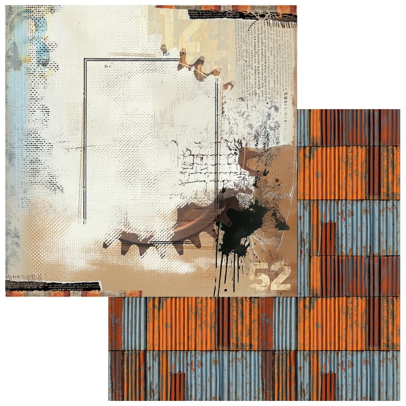 49 & Market – Rust And Revs 2.0 – 12×12 Solid Double-Sided Paper – Commanding