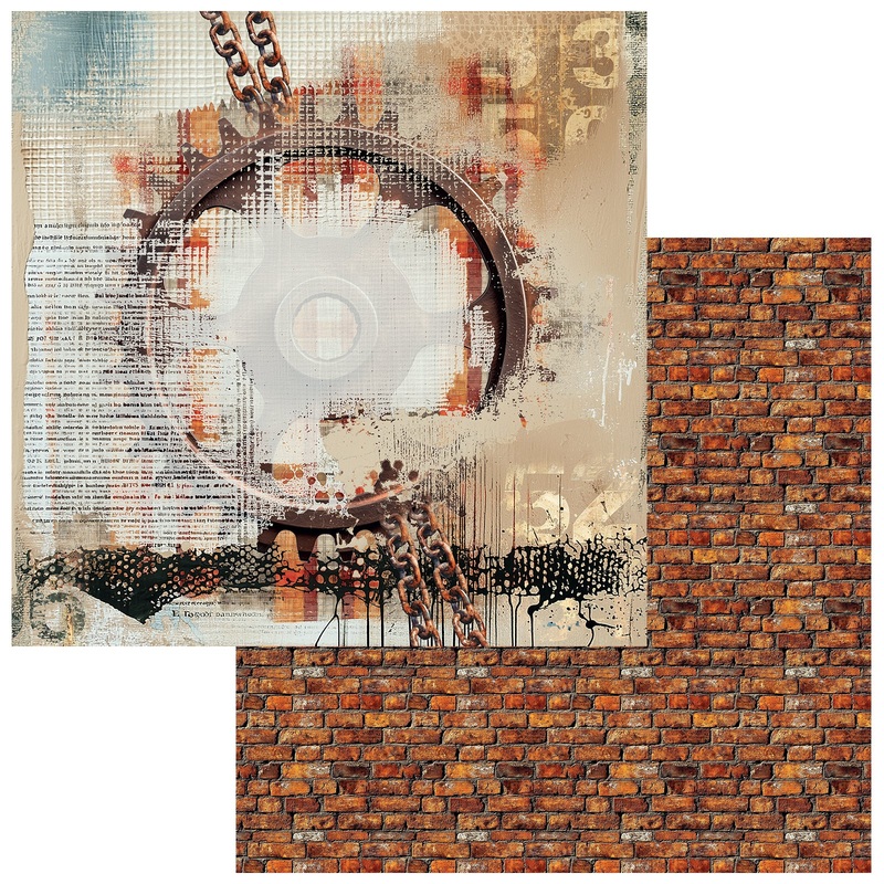 49 & Market – Rust And Revs 2.0 – 12×12 Solid Double-Sided Paper – Dashing