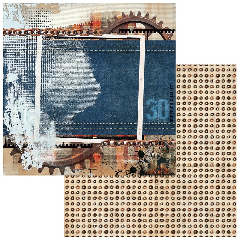 49 & Market – Rust And Revs 2.0 – 12×12 Solid Double-Sided Paper – Powerful