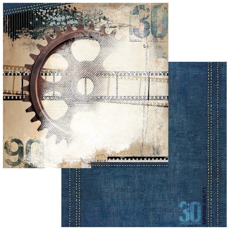 49 & Market – Rust And Revs 2.0 – 12×12 Solid Double-Sided Paper – Rugged
