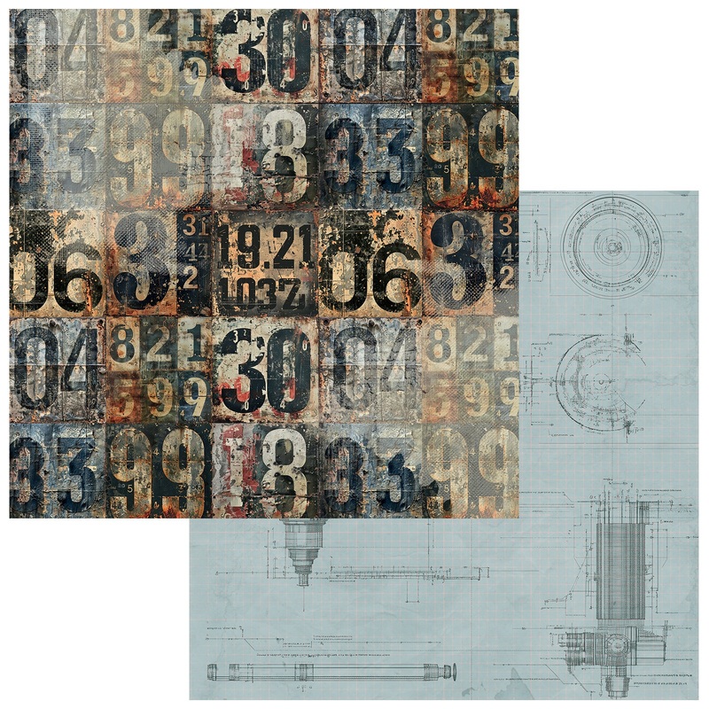 49 & Market – Rust And Revs 2.0 – 12×12 Solid Double-Sided Paper – Steadfast