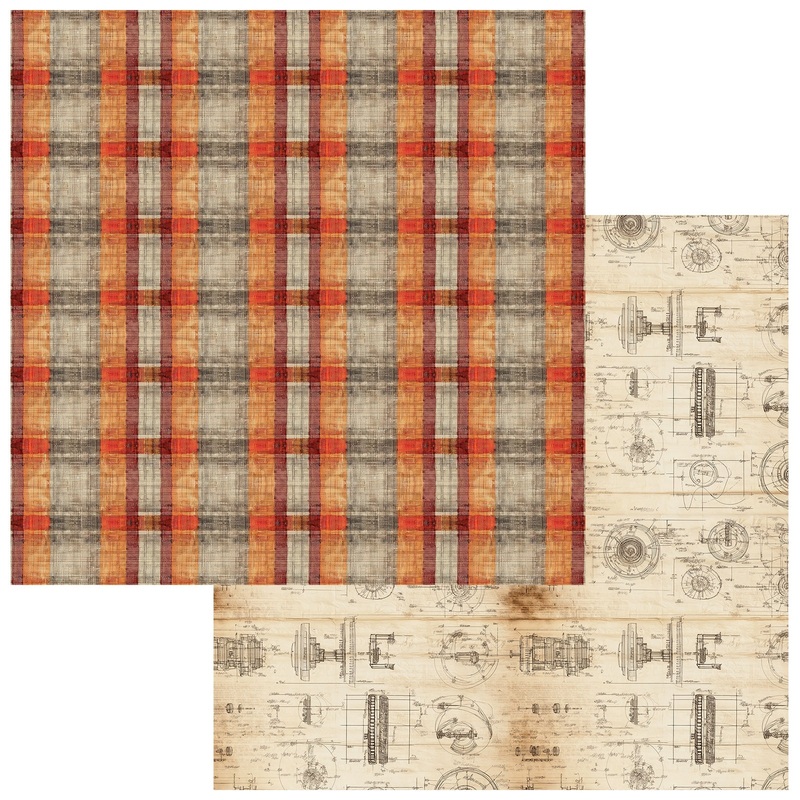 49 & Market – Rust And Revs 2.0 – 12×12 Solid Double-Sided Paper – Tenacious