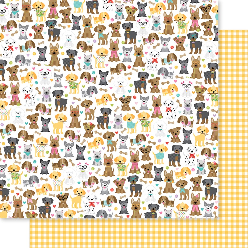 Bella Blvd – Bow Wow – 12×12 Single Sheets – Dog Pack