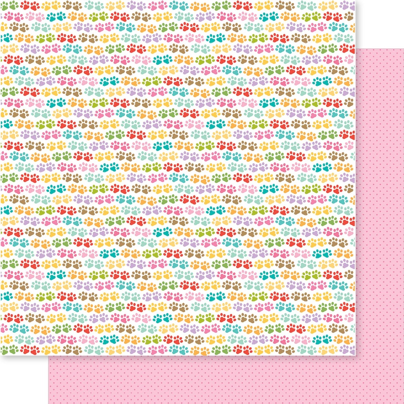 Bella Blvd – Bow Wow – 12×12 Single Sheets – Pawprints on My Heart