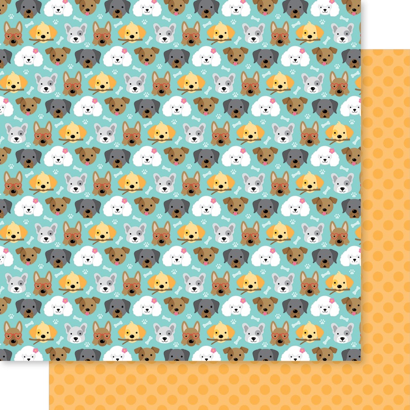 Bella Blvd – Bow Wow – 12×12 Single Sheets – Puppy Eyes