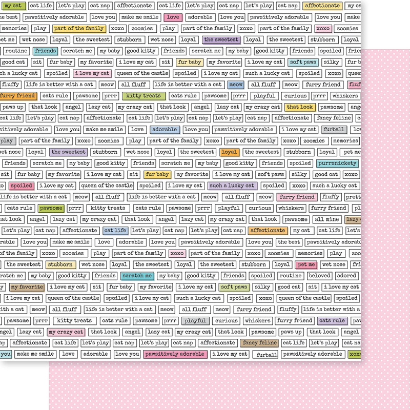Bella Blvd – Meow – 12×12 Single Sheets – Clever Cat