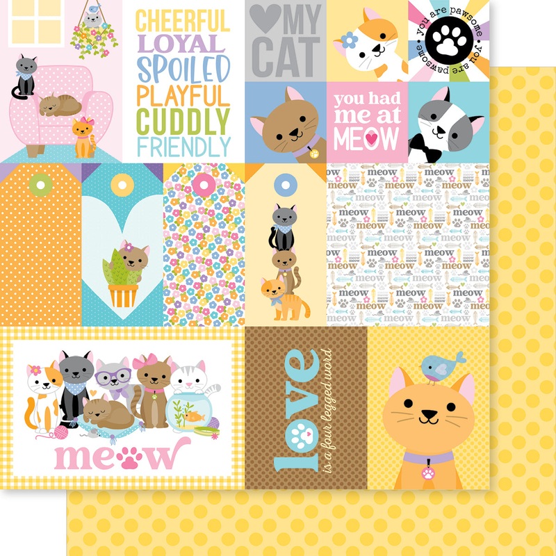 Bella Blvd – Meow – 12×12 Single Sheets – Meow Daily Details