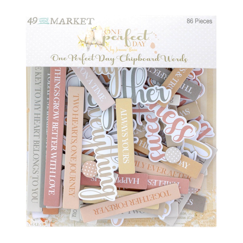 49 & Market – One Perfect Day – Chipboard Words
