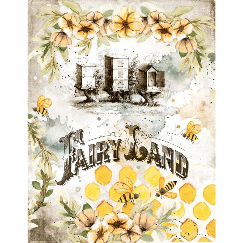 – Bee House – 8 1/2×11 – Cotton Bristol
