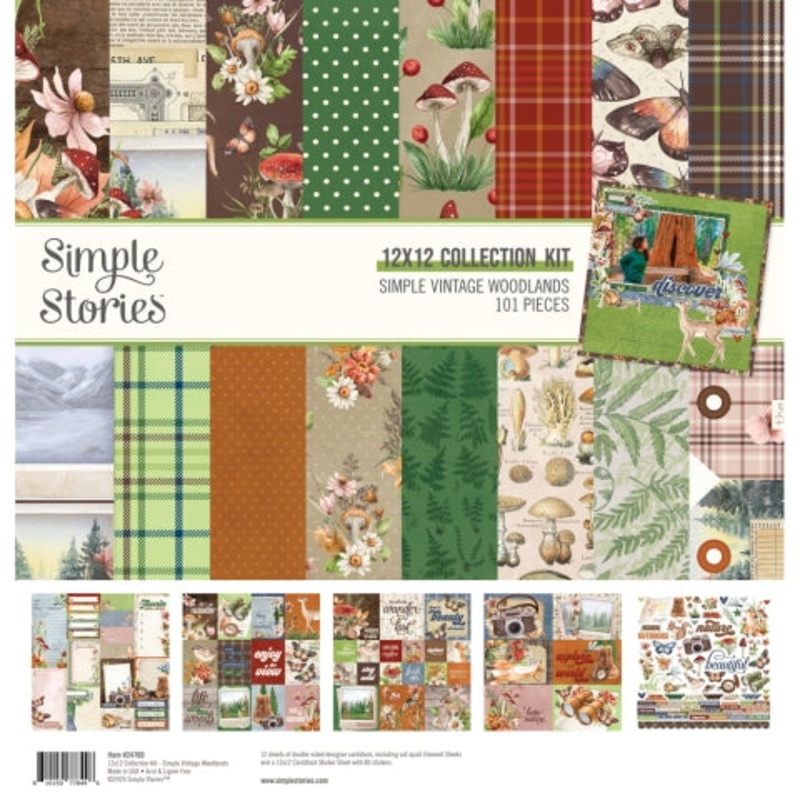 Simple Stories – Simple Vintage Woodlands – 12×12 Collection Kit