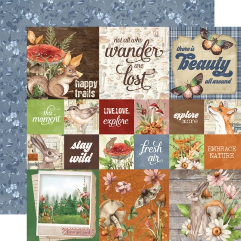 Simple Stories – Simple Vintage Woodlands – 12×12 Single Sheet – 2×2/4×4 Elements