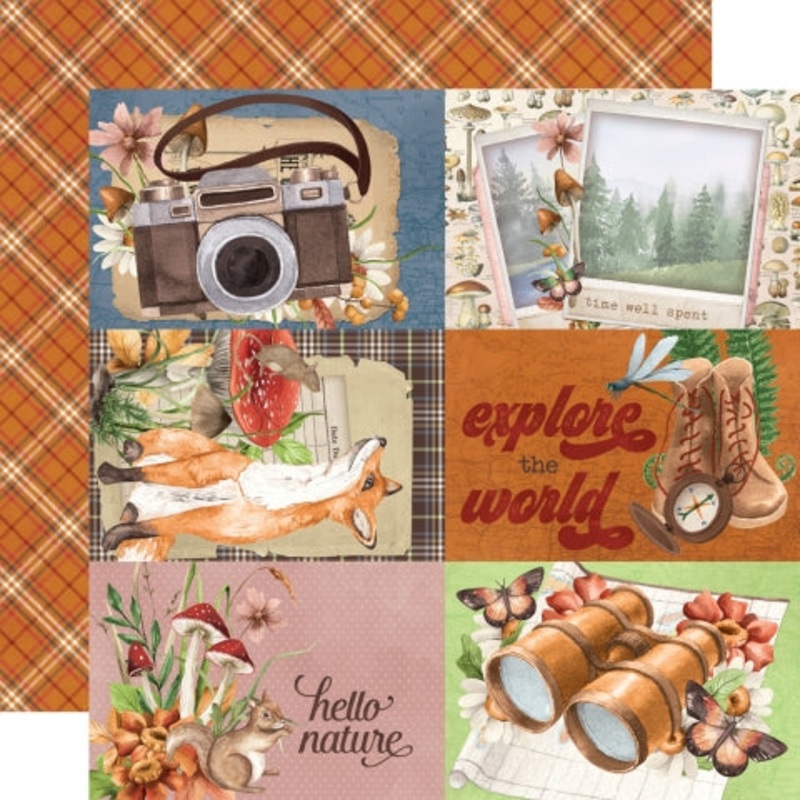 Simple Stories – Simple Vintage Woodlands – 12×12 Single Sheet – 4×6 Elements