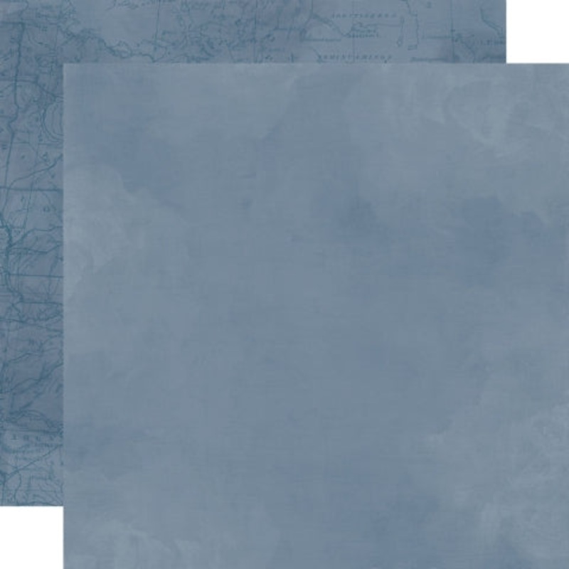 Simple Stories – Simple Vintage Woodlands – 12×12 Single Sheet – Slate Blue