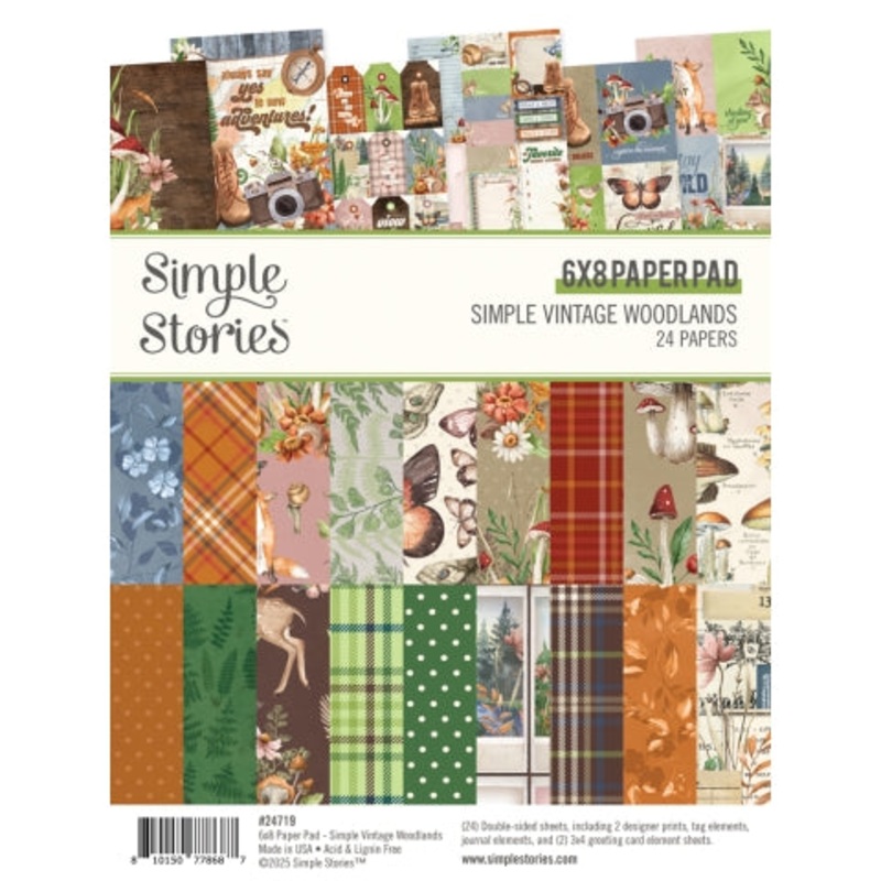 Simple Stories – Simple Vintage Woodlands – 6×8 Paper Pad