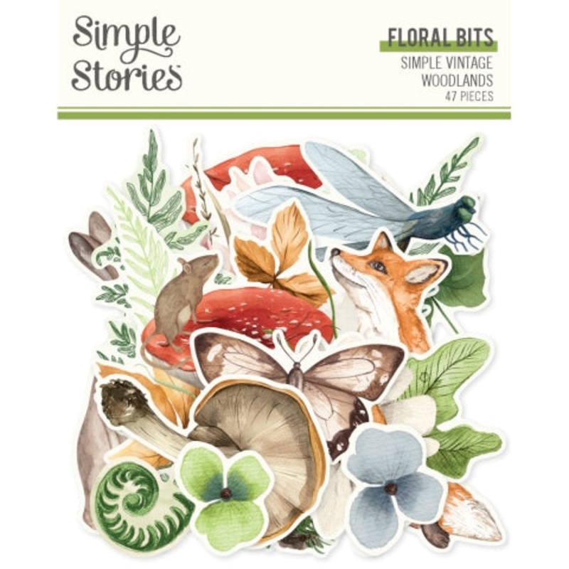 Simple Stories – Simple Vintage Woodlands – Floral Bits & Pieces