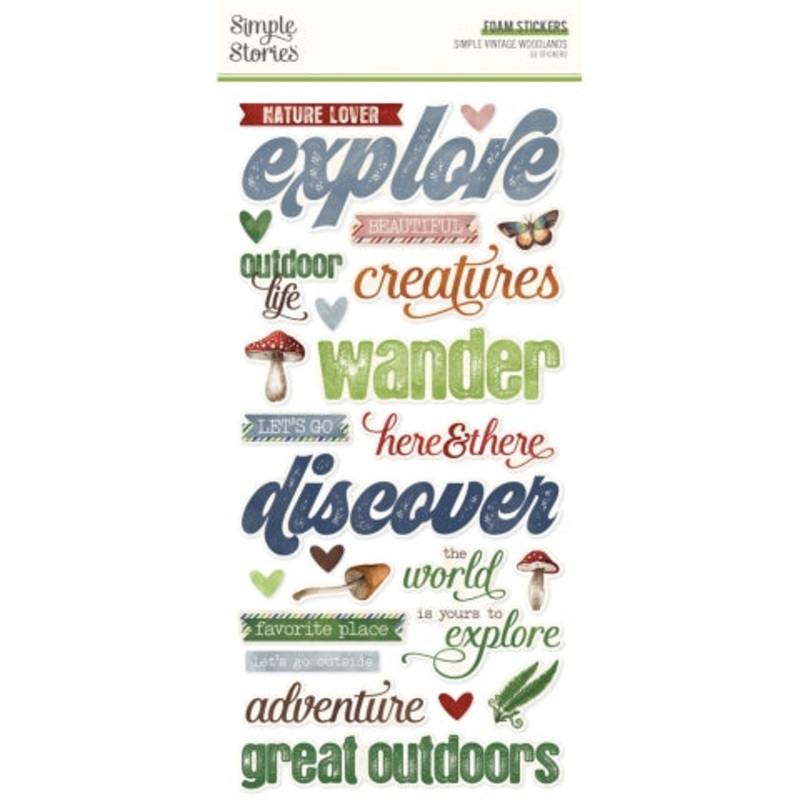 Simple Stories – Simple Vintage Woodlands – Foam Stickers