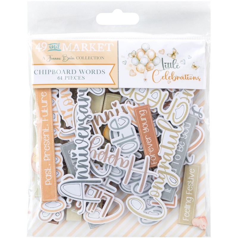 49 & Market – Little Celebrations –  Chipboard Words