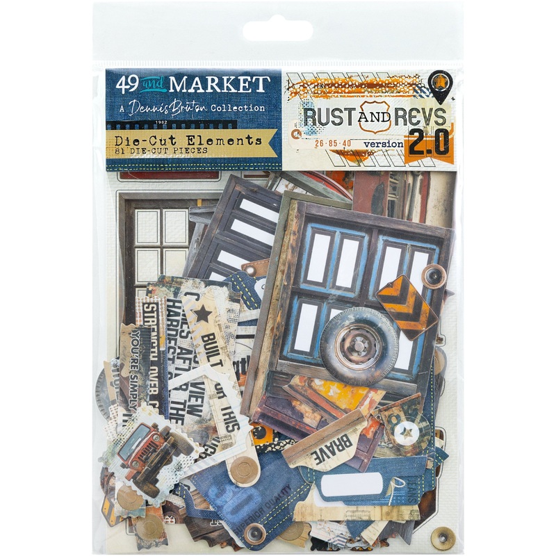 49 & Market – Rust And Revs 2.0 – Die-Cut Elements