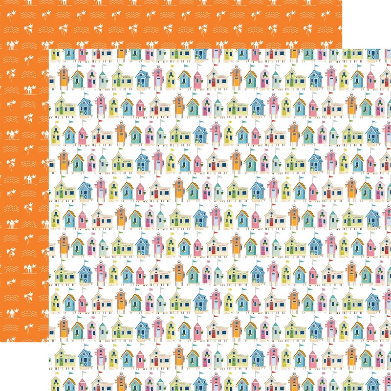 Carta Bella – Beach Town – 12×2 Single Sheets – Beach Town