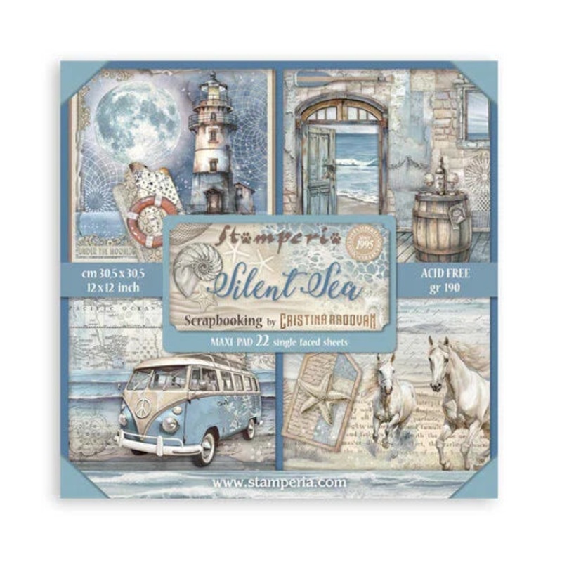 Stamperia – Silent Sea – 12″x12″ Paper Pad – Single Face