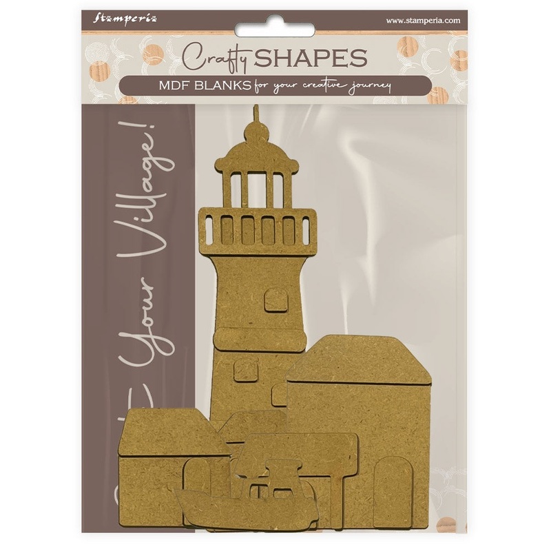 Stamperia – Silent Sea – Crafty Shapes – Lighthouse Landscape KLSM49