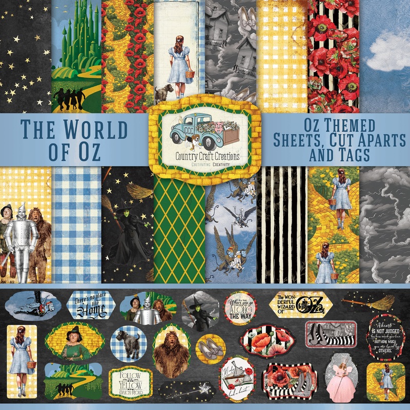 – The World Of OZ – 8×8 – Cotton Bristol