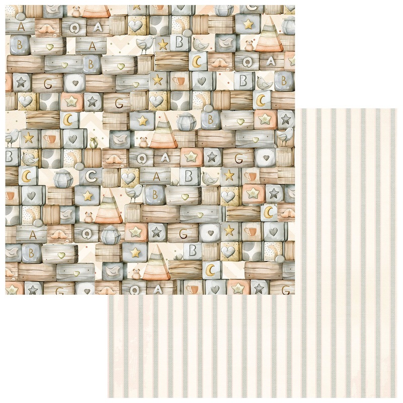 49 & Market – Little Dreamer – Double-Sided Cardstock 12×12 – Building Blocks