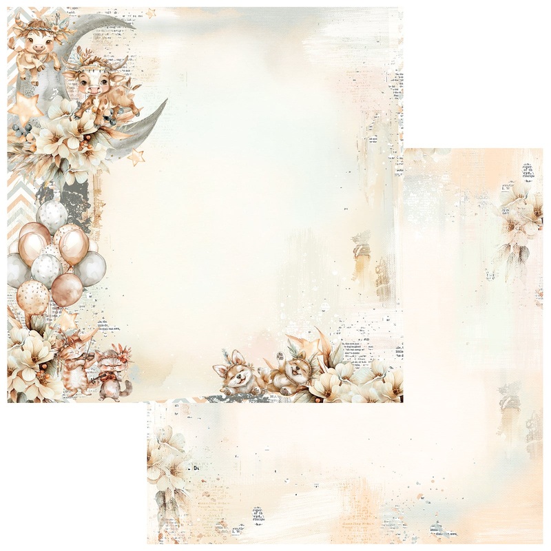 49 & Market – Little Dreamer – Double-Sided Cardstock 12×12 – Over The Moon