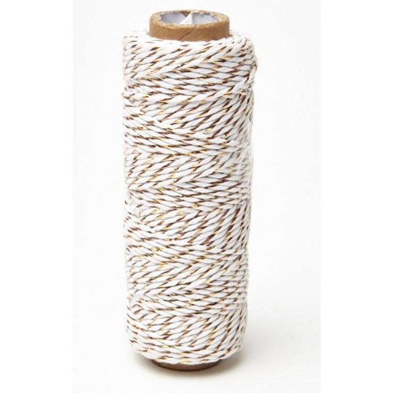 Bakers Twine – Twisted Twine / White & Gold