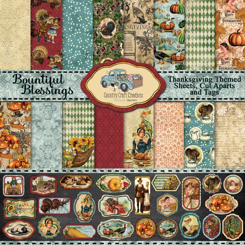 – Bountiful Blessings – 8×8 – Cotton Bristol