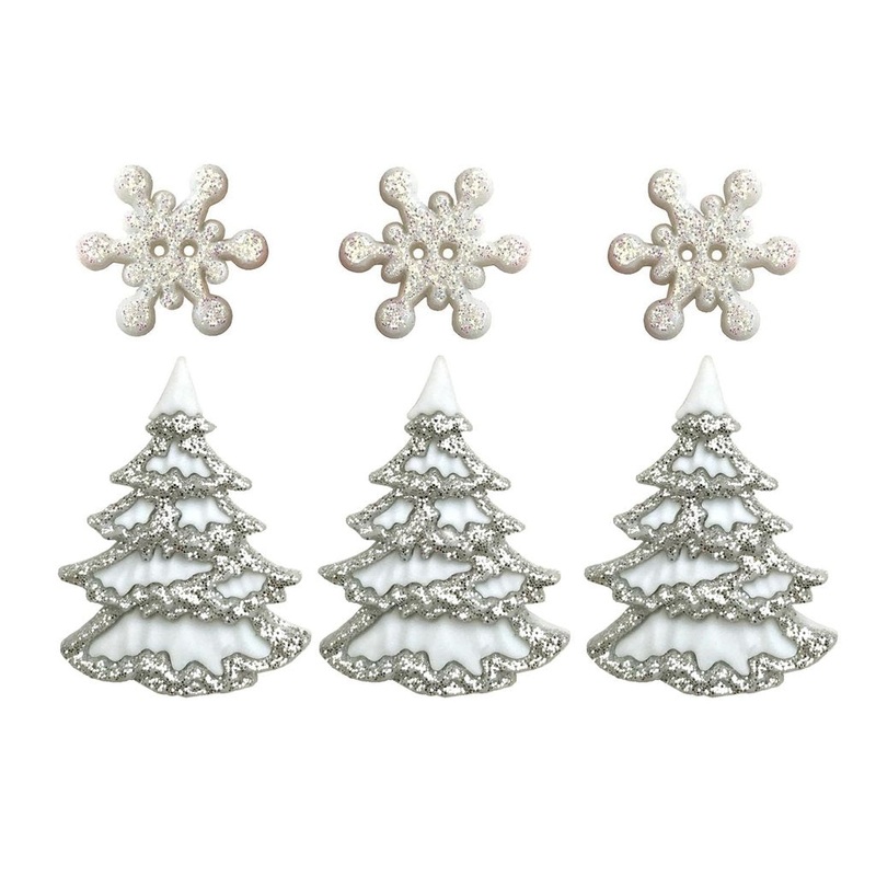 Buttons Galore & More – Buttons – White Christmas / 4825