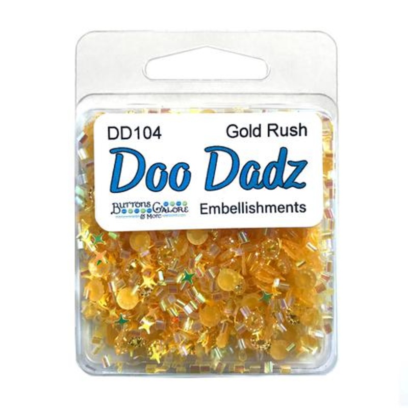 Buttons Galore & More – Shaker Embellishments – Doo Dadz – Gold Rush / DD104