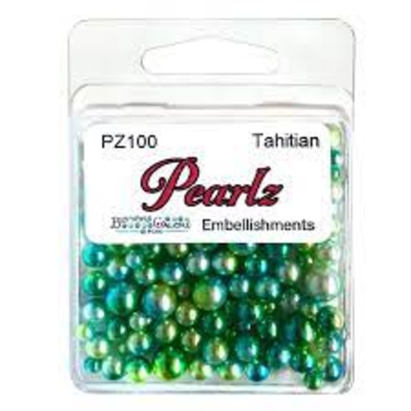 Buttons Galore & More – Shaker Embellishments – Pearlz – Tahitian/PZ100