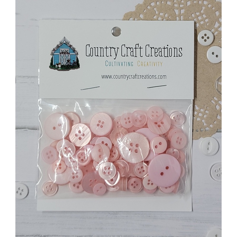 Buttons – Granny’s Craft Buttons – Apple Blossom