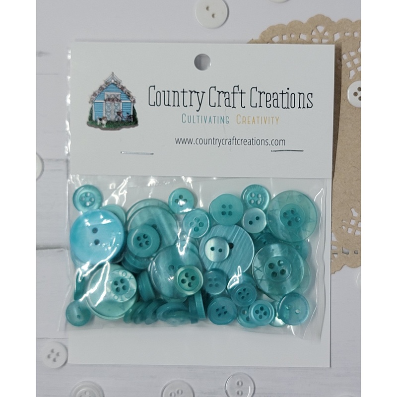 Buttons – Granny’s Craft Buttons – Gypsy Teal