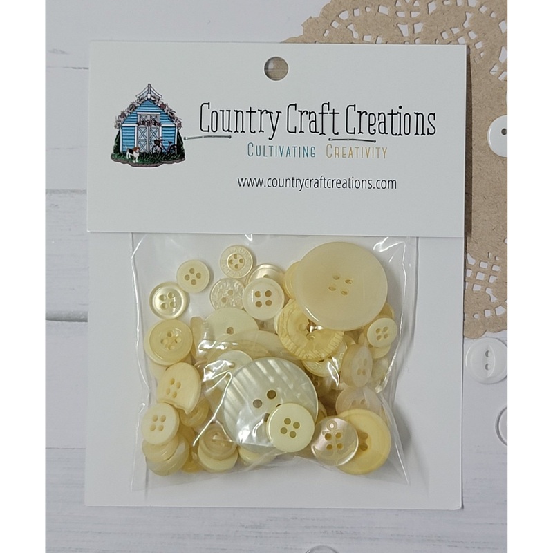Buttons – Granny’s Craft Buttons – Porcelain Beige