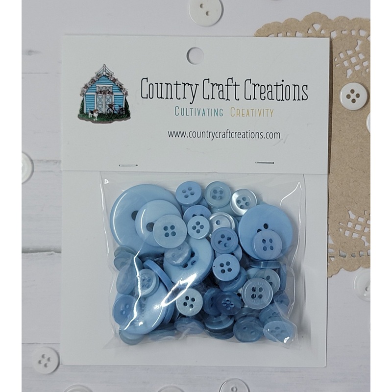 Buttons – Granny’s Craft Buttons – Powder Blue