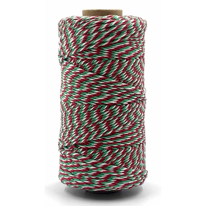 Baker’s Twine – Twisted Twine / Red, Green and White