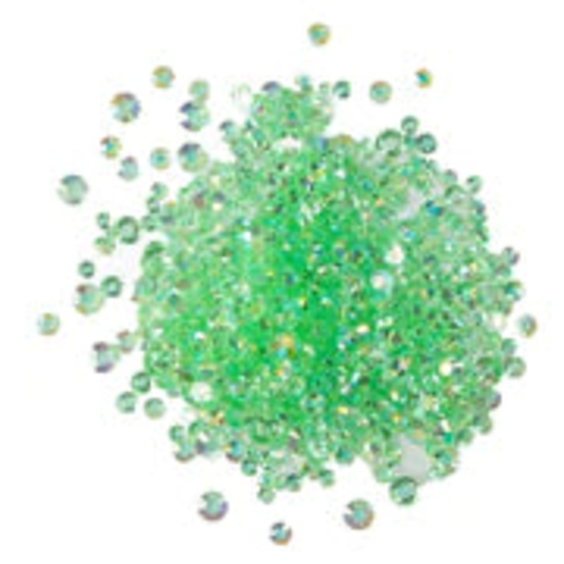 Buttons Galore & More – Shaker Embellishments – Crystalz Rhinestone Embellishments – Kiwi / CRZ109