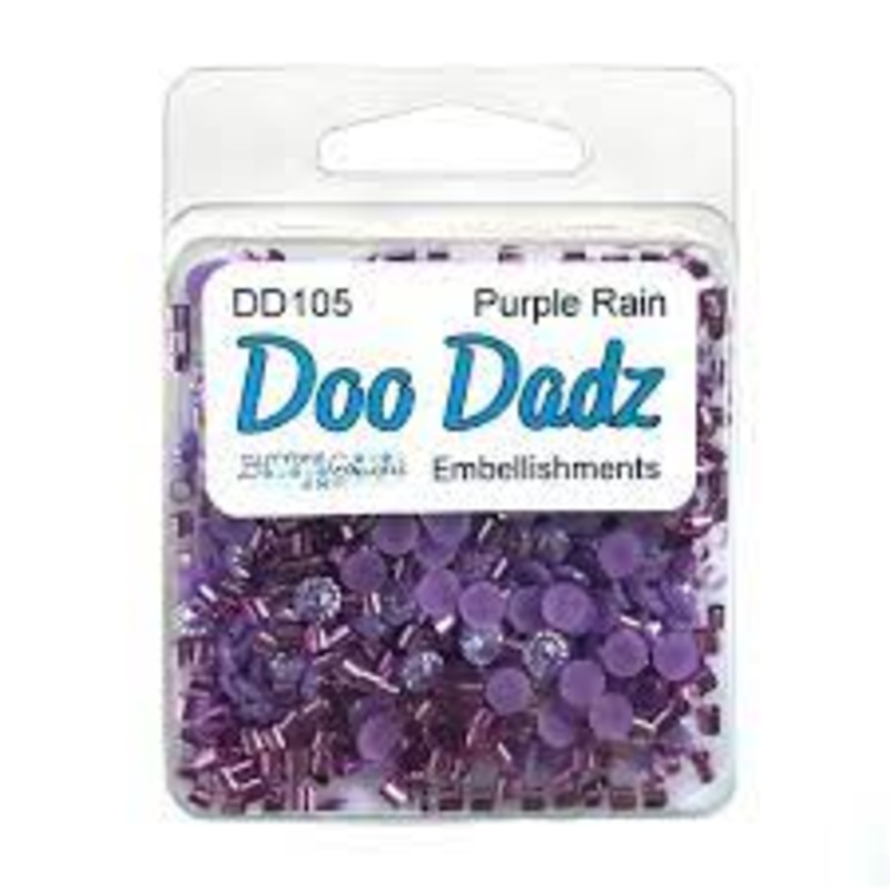 Buttons Galore & More – Shaker Embellishments – Doo Dadz – Purple Rain /DD105